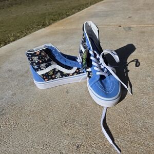 Vans Kids Blue and Black High-Top Sneakers